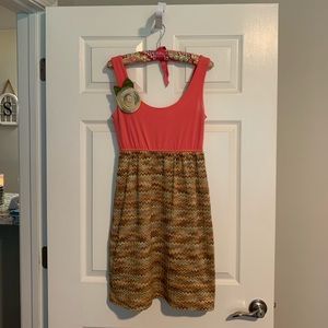 Judith March Coral Dress